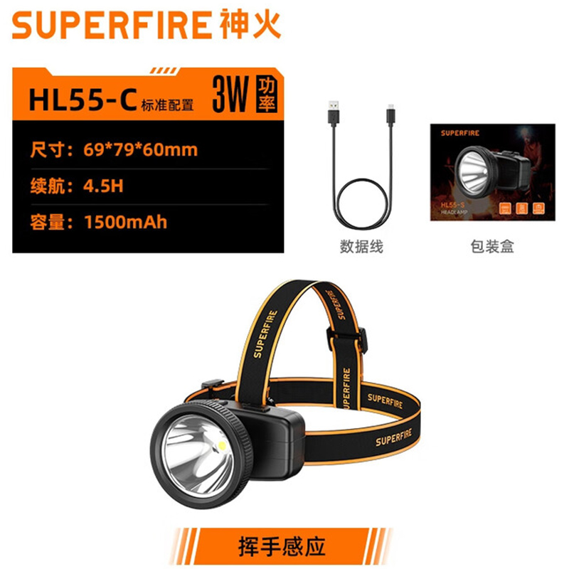 神火HL55-C智能感應(yīng)揮手即亮強(qiáng)光遠(yuǎn)射戶(hù)外多用頭燈圖片1 神火HL55-C智能感應(yīng)揮手即亮強(qiáng)光遠(yuǎn)射戶(hù)外多用頭燈圖片1