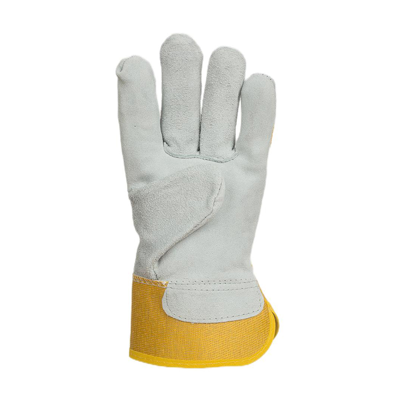 定和DH6109黃布二層牛皮電焊手套圖片1