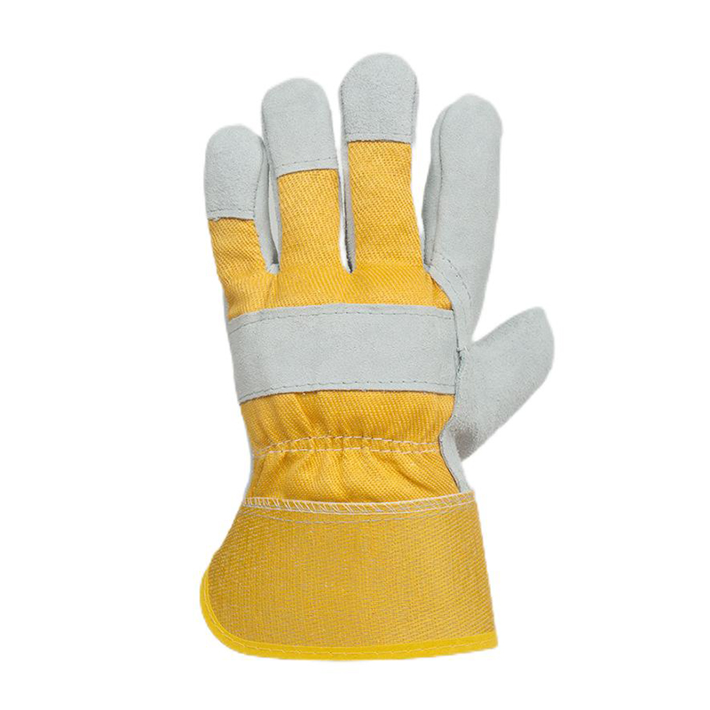 定和DH6109黃布二層牛皮電焊手套圖片2