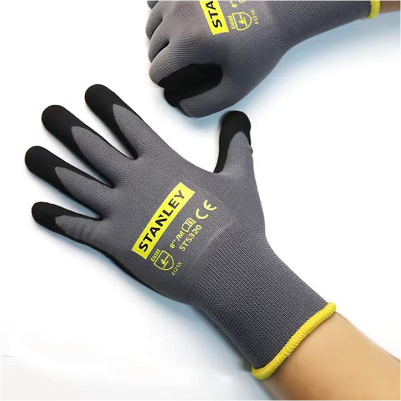 STANLEY史丹利ST5320灰色丁腈磨砂涂掌防滑耐磨勞保手套圖片2 STANLEY史丹利ST5320灰色丁腈磨砂涂掌防滑耐磨勞保手套圖片2