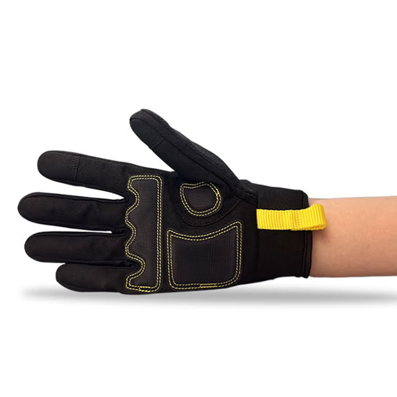 STANLEY史丹利ST5950手掌PVC菱紋加固機械防震手套圖片2