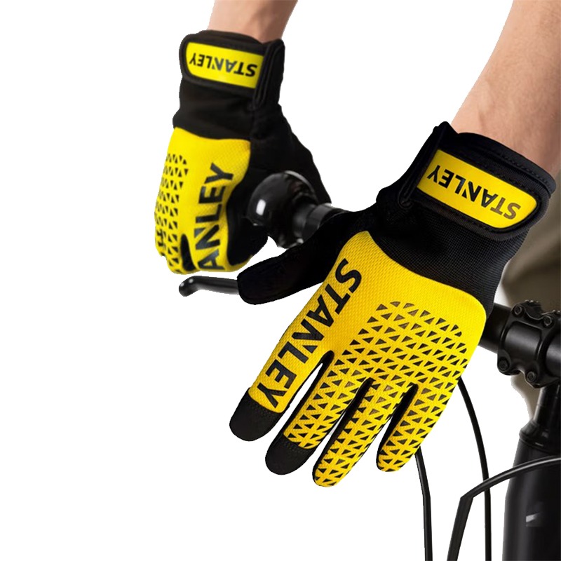 STANLEY史丹利ST5950手掌PVC菱紋加固機械防震手套圖片1