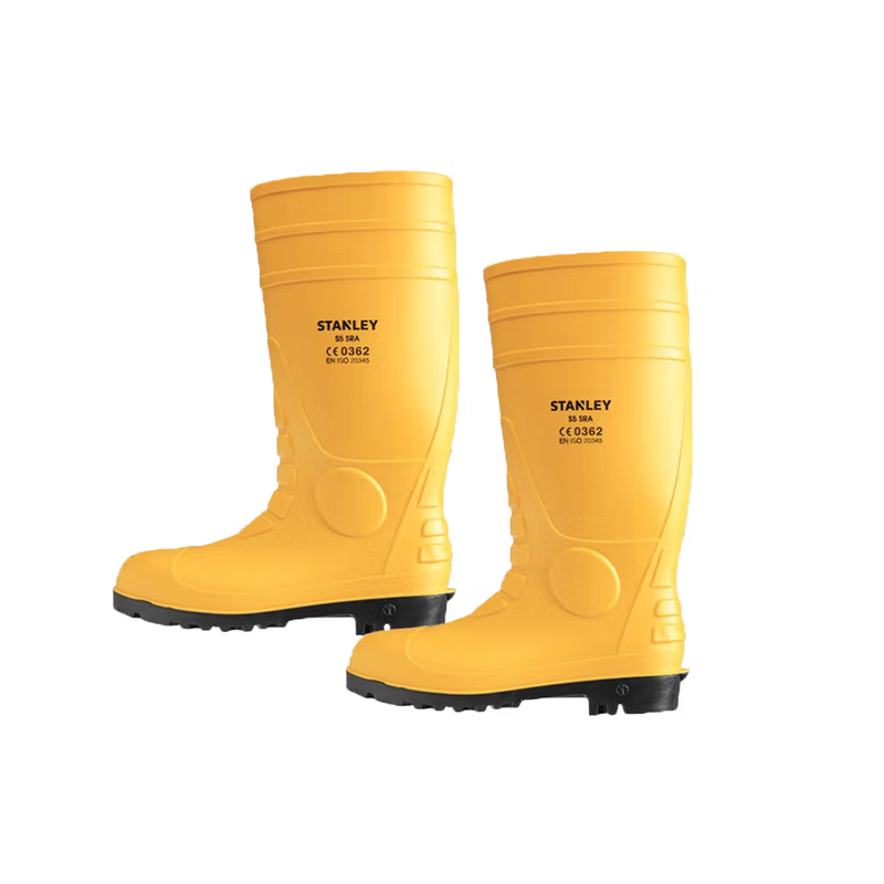 STANLEY史丹利ST6500黃色PVC防砸防刺穿安全靴圖片3