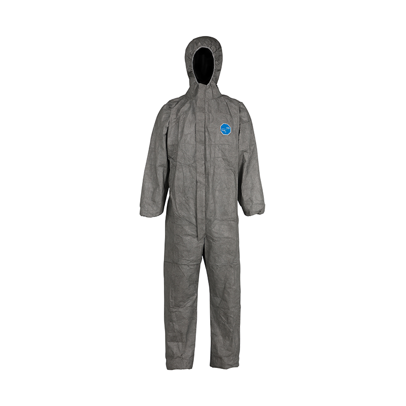 杜邦Tyvek500 New Workman Plus防護(hù)服灰色帶帽連體D級防護(hù)服