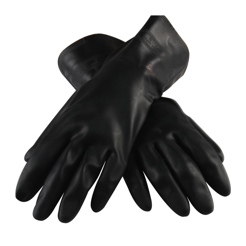 MAPA Technic401-9氯丁橡膠植絨防化手套