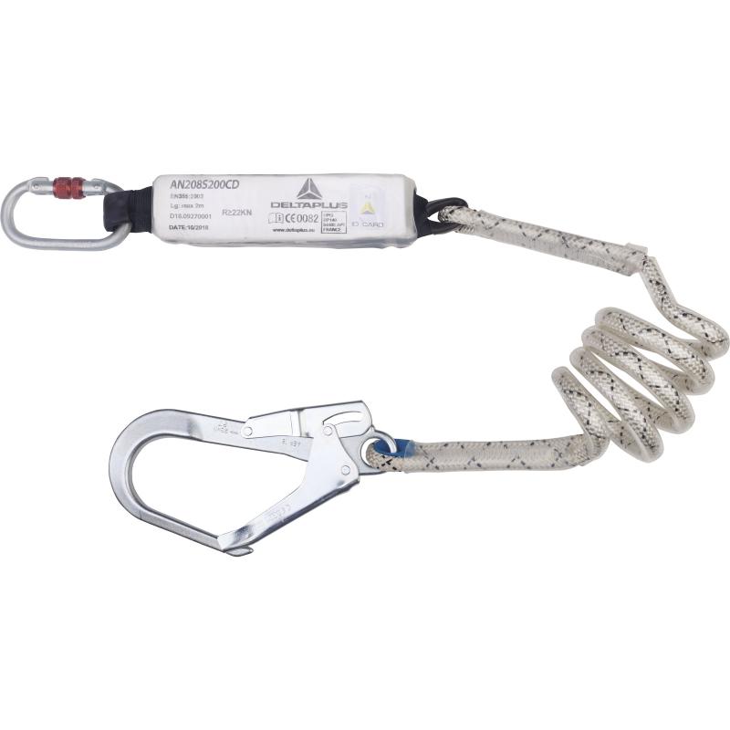 代爾塔504204螺旋單大鉤減震安全繩