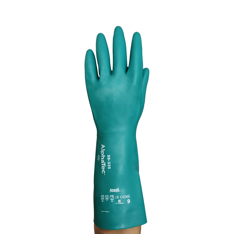 海固058-335防化丁腈手套 酸堿防化服手套