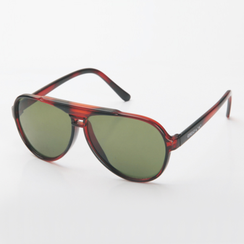 以勒0066B紅花架淺綠色防護(hù)眼鏡