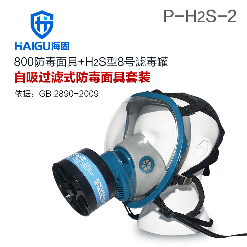 海固HG-800 P-H2S-2濾毒罐硫化氫活性炭防毒面具