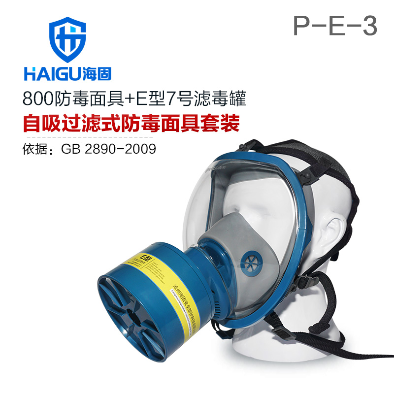 海固HG-800 P-E-3酸性氣體專用全面罩防毒面具