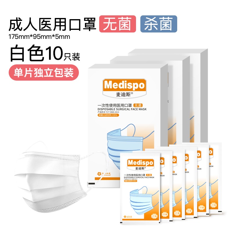 麥迪斯一次性醫(yī)用無菌兒童口罩