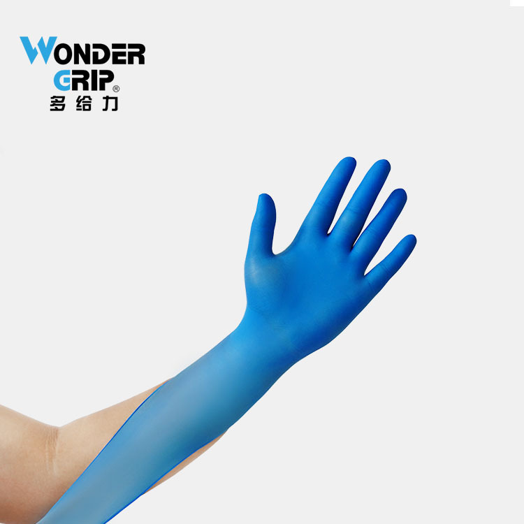 多給力一次性藍色無粉丁腈醫用手套