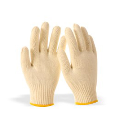 好員工H10-C720淺黃色棉紗手套