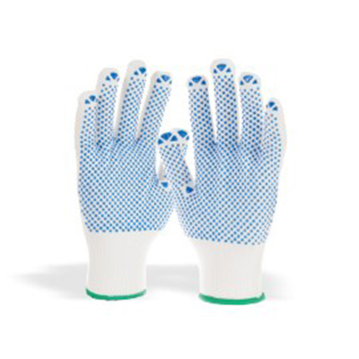 好員工H13-DL500DB防滑PVC點(diǎn)珠棉紗手套