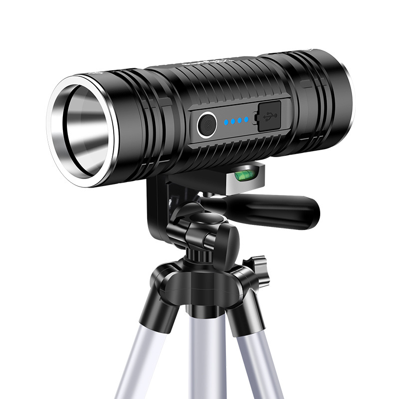 神火GF19夜釣高亮長續航藍光手電筒