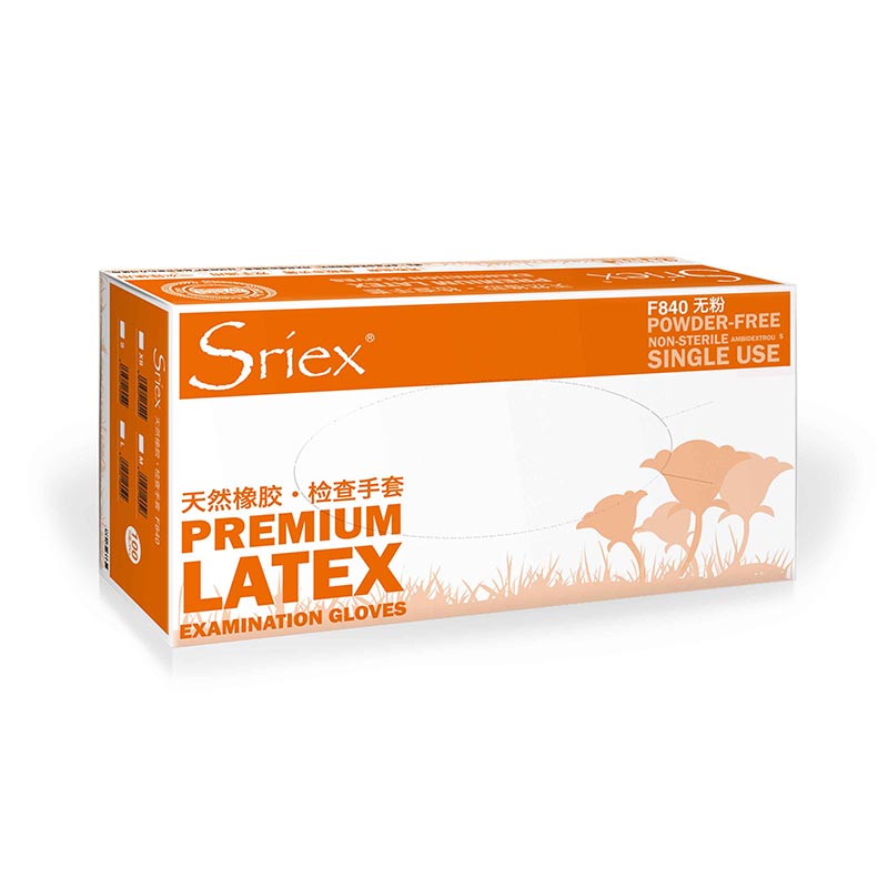 施睿康Sriex F840天然乳膠檢查手套