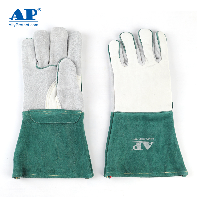 友盟AP-2655防火隔熱野牛青皮電焊手套