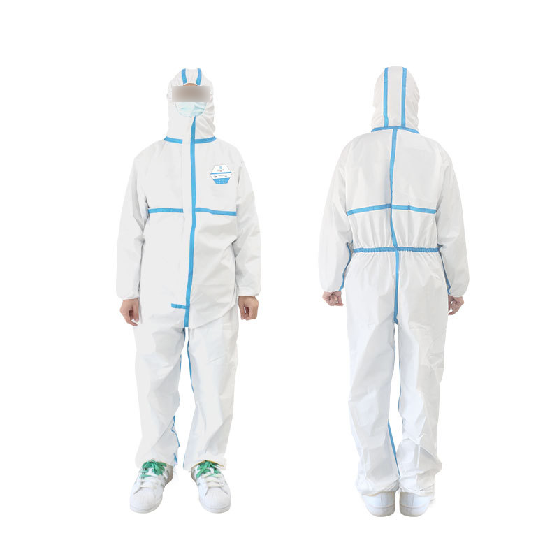 漢盾HD-BP616-1帶帽連體式膠條防護(hù)服