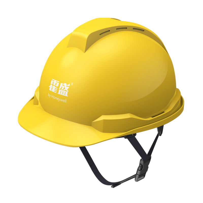 Honeywell霍尼韋爾Y99BNP102S Y99S系列ABS不帶通風孔四鍵快插下頦帶黃色安全帽