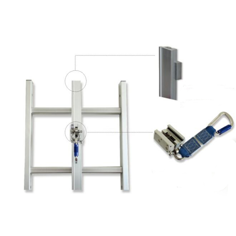 建鋼660602爬梯垂直軌道式防墜落系統