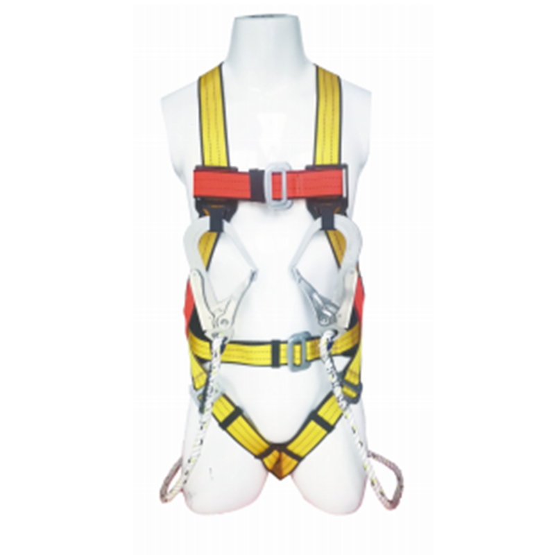 宏建HJQ-01+歐式緩沖全身雙大鉤安全帶