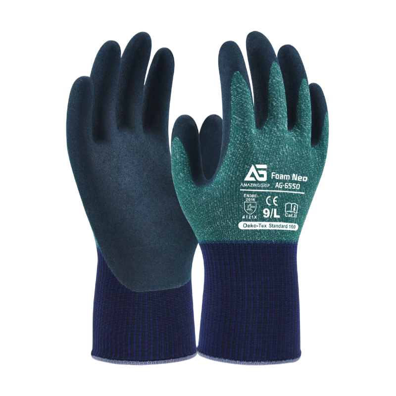 護享AG-6550丁腈磨砂涂層勞保手套