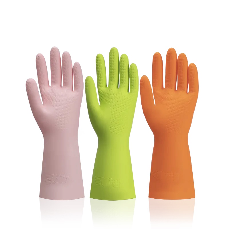 雪蓮BR-002丁腈橡膠光里食品級(jí)網(wǎng)紋防滑防護(hù)手套