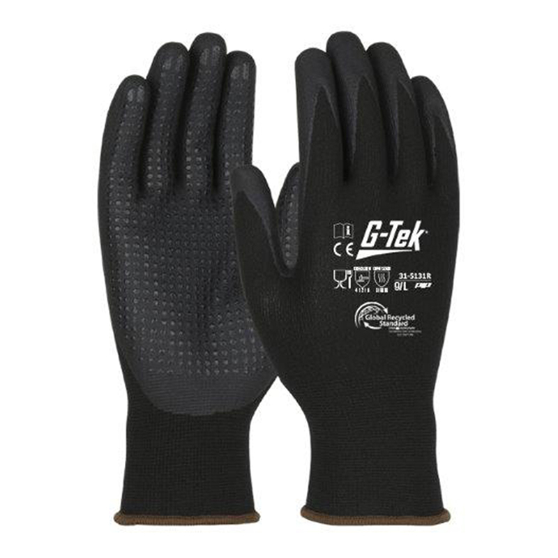 PIP 31-5131R 15針環保紗掌浸點珠丁腈發泡通用手套