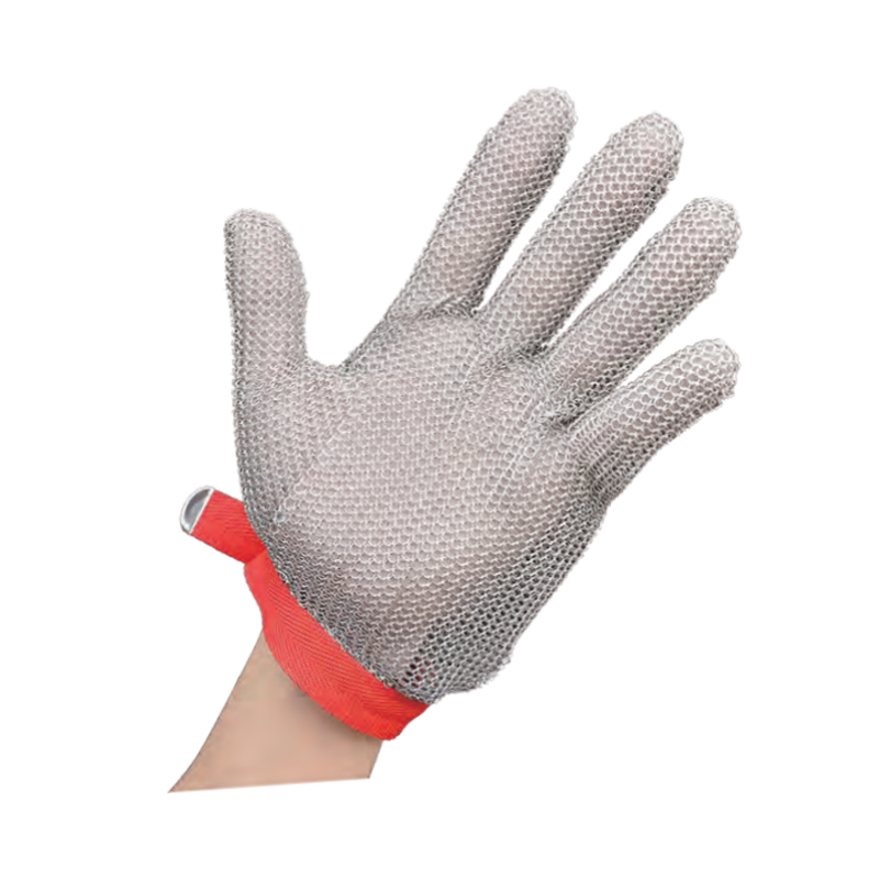 思衛爾5101不銹鋼五指織帶扣鋼環防割手套