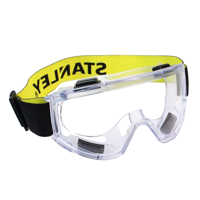 STANLEY史丹利ST1820全景式PC鏡片刮防霧防紫外線抗沖擊頭戴式護目鏡