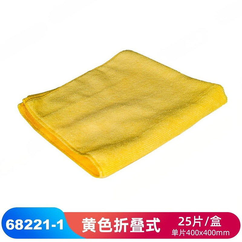 JEENOR潔諾 BCT 68221-1黃色超細(xì)纖維擦拭布