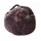 盾牌羊剪絨玻璃鋼內盔防寒安全帽