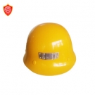 盾牌黃色防沖擊礦工安全帽 