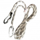 建鋼20mm滌綸三股雙小鉤安全繩