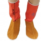 威仕盾FW-2106橙紅色牛皮阻燃腳蓋 威仕盾FW-2106橙紅色牛皮阻燃腳蓋