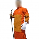 威仕盾FW-1847橙紅色牛二層皮焊工服 威仕盾FW-1847橙紅色牛二層皮焊工服