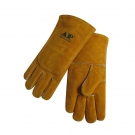 友盟AP-2118金黃色牛二層雙背電焊手套