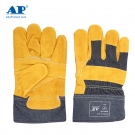 友盟AP-1506金黃色牛二層皮勞保手套 友盟AP-1506金黃色牛二層皮勞保手套