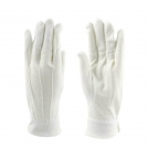 漢盾HD-GP5505滌棉背三筋帶扣白色禮儀勞保手套 漢盾HD-GP5505滌棉背三筋帶扣白色禮儀勞保手套