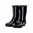 金步安黑色中筒橡膠雨靴 金步安黑色中筒橡膠雨靴