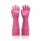 雪蓮10182P.L加長加厚型家用天然乳膠絨里卷邊袖口網格紋手套 雪蓮10182P.L加長加厚型家用天然乳膠絨里卷邊袖口網格紋手套