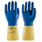 LANON蘭浪N100經濟款雙色氯丁鉆石紋防化手套 LANON蘭浪N100經濟款雙色氯丁鉆石紋防化手套