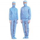 嘉柏利通F-1312W藍色拉鏈式分體潔凈服