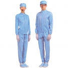 嘉柏利通F-2112藍色立領拉鏈式分體潔凈服 嘉柏利通F-2112藍色立領拉鏈式分體潔凈服