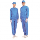 嘉柏利通F-2116海藍色立領拉鏈式分體潔凈服 嘉柏利通F-2116海藍色立領拉鏈式分體潔凈服