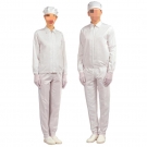 嘉柏利通F-2211白色翻領拉鏈式分體潔凈服 嘉柏利通F-2211白色翻領拉鏈式分體潔凈服