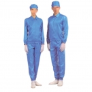 嘉柏利通F-2216海藍色翻領拉鏈式分體潔凈服 嘉柏利通F-2216海藍色翻領拉鏈式分體潔凈服