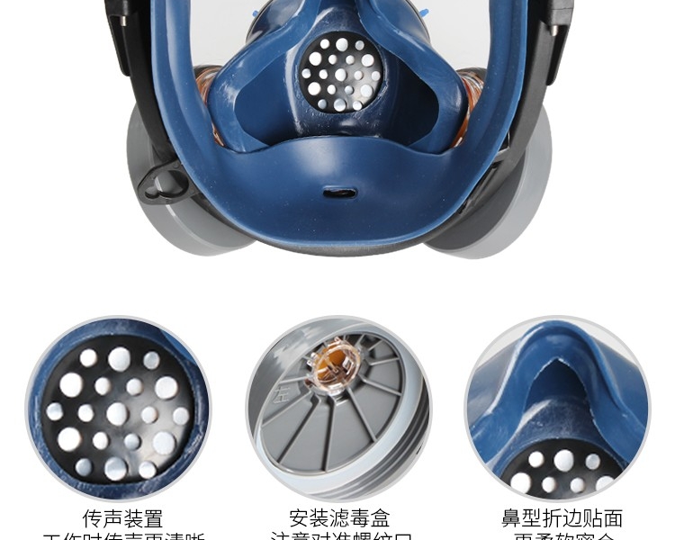 思創ST-S100X-3橡膠全面罩防毒面具圖片6