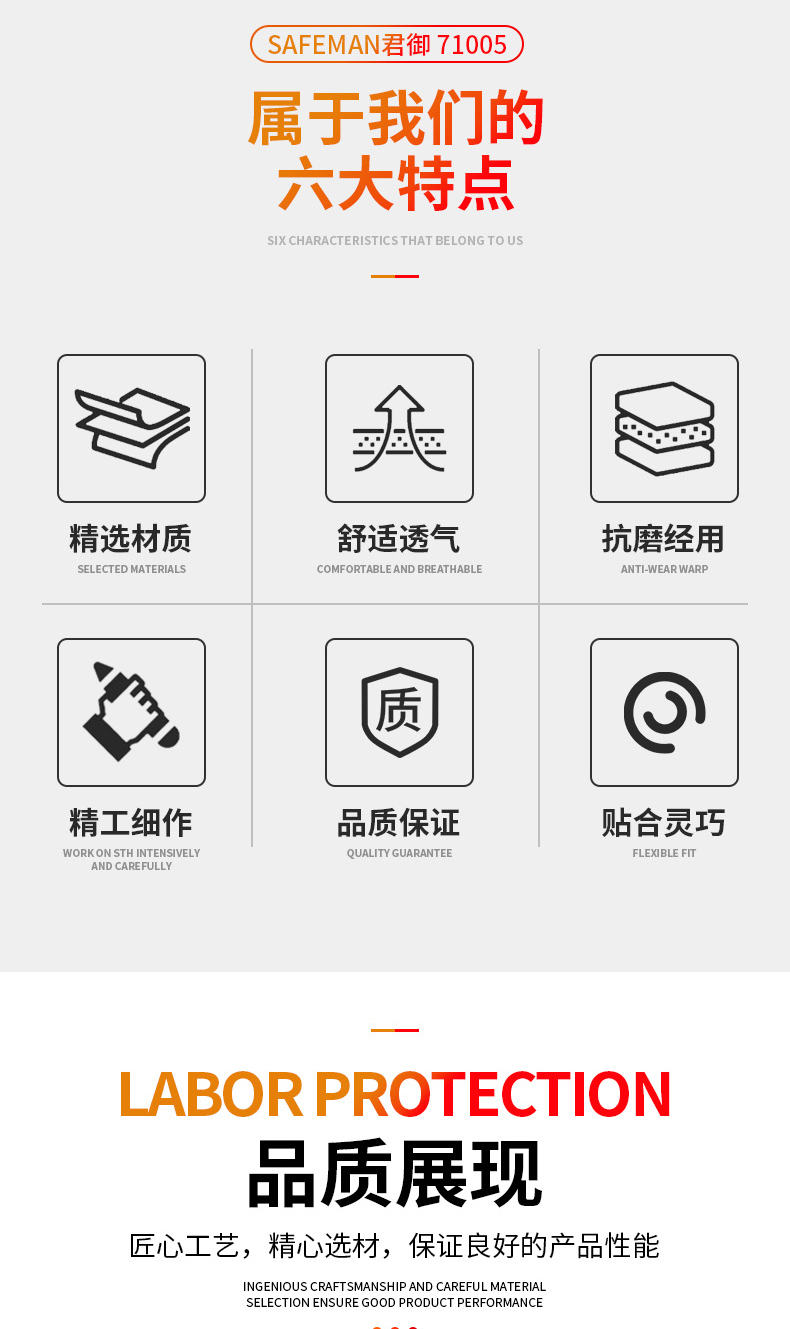 君御71005棉紗線手套圖片2