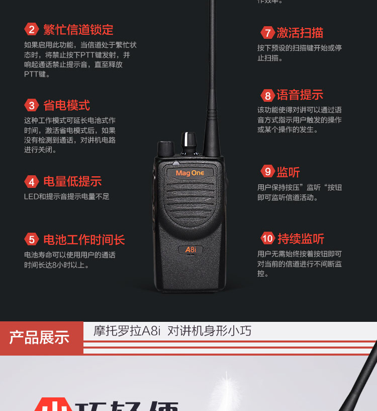 摩托羅拉A8i對講機(jī)圖片4